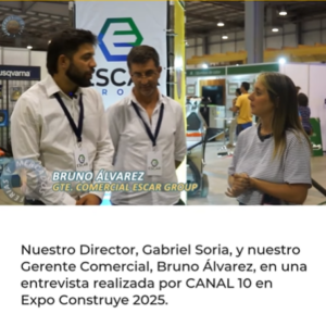 Entrevista de CANAL 10 a Escar Group en Expo Construye 2025